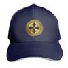 Greek Orthodox Cross Gold Paint Black Trim ICXC NIKA Baseball Cap Sun Cap Streetwear Luxury Unisex Cap Baseball Unisex Womens