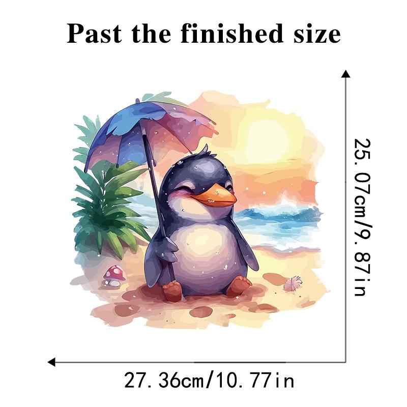 10 Styles Summer Seaside Vacation Wall Stickers Beach Sunset Stickers Toilet Stickers Self Adhesive Waterproof