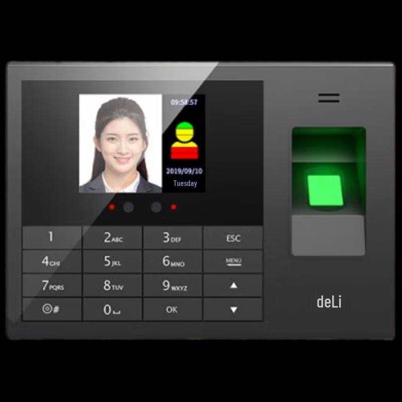 Deli Smart Face & Fingerprint Wi-Fi Time Clock