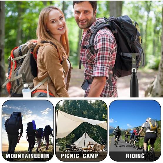 Bottle Belt Holder Outdoor Bottle Holder Belt Water Bottle Clip Holder Buckle for Camping Hiking Travelling 4