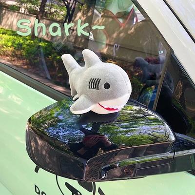 Car Decoration External Doll Car Roof Ornaments Shark Lion Panda Rabbit Dinosaur Ornaments Exterior Decoration Cute Cartoon