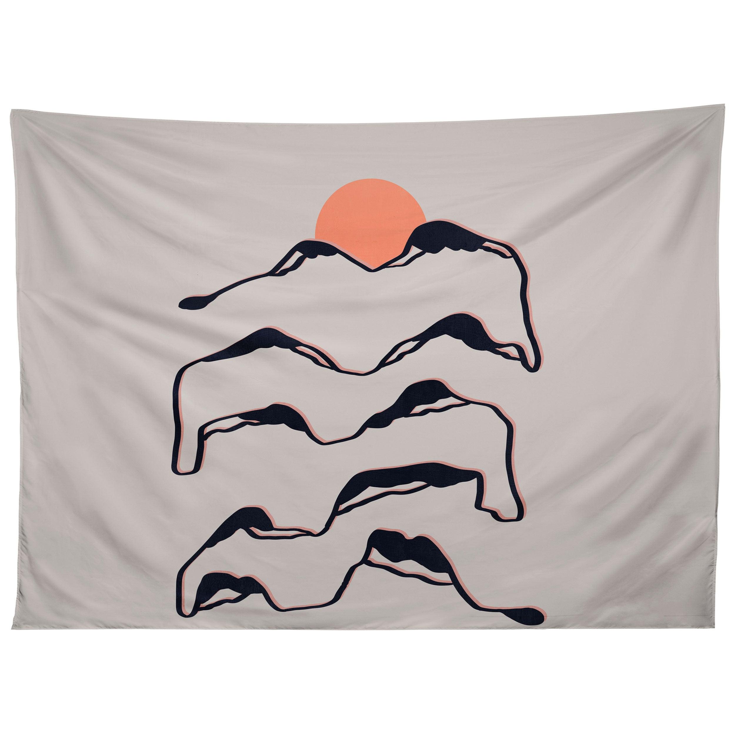 LINEART MOUNTAINS EXPERIENCE 2 tapestry 75x100
