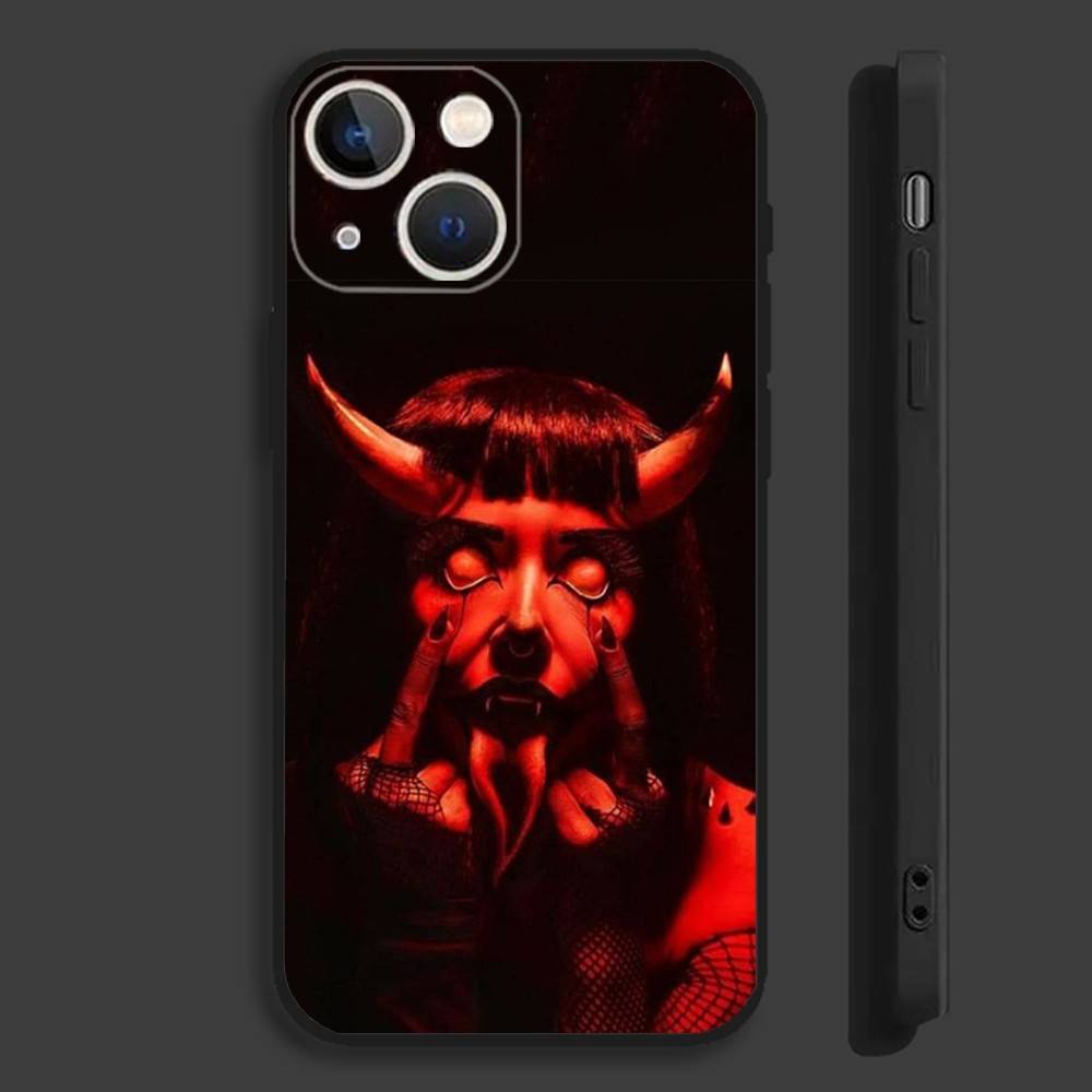 

Gothic Vampire Scarlet Phone Case For iPhone 16,15,14,13,12,11,Pro,Max,Plus,Mini,X,XS,XR,8,7,6,S,SE Soft Black Case iPhone11PROMAX