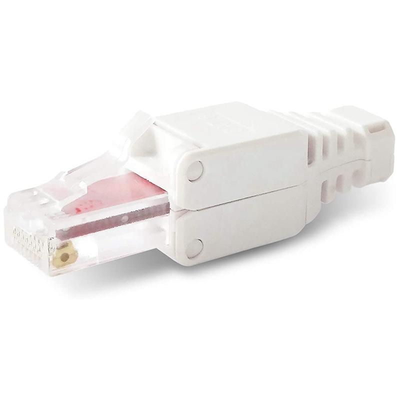 50 X Network Connectors Tool-Free RJ45 CAT6 LAN UTP Cable Plug Without Tools Cat5 Cat7 Installation Cable Patch Cable CNIM Hot