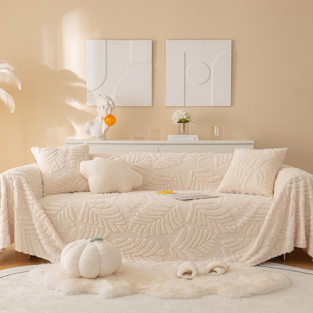 

Зимний плюшевый чехол для диванной подушки, полотенце, нескользящий, простой, современный, универсальный, на четыре сезона, удобный хлопковый бархатный чехол для диванной подушки, чехол 180*130