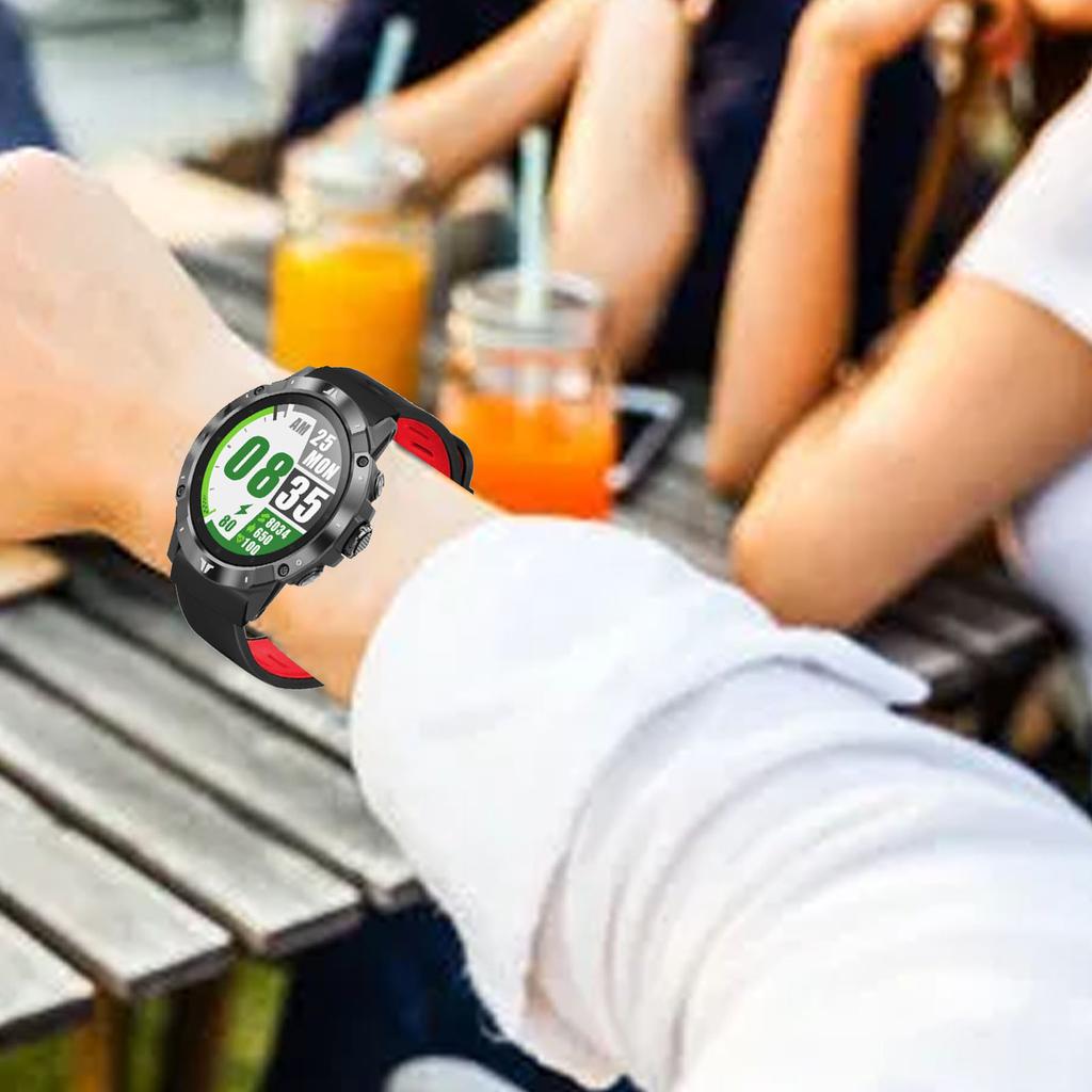 Silicone   Strap Size   Metal Buckle 2 Colors Watch Band for COROS Vertix 2