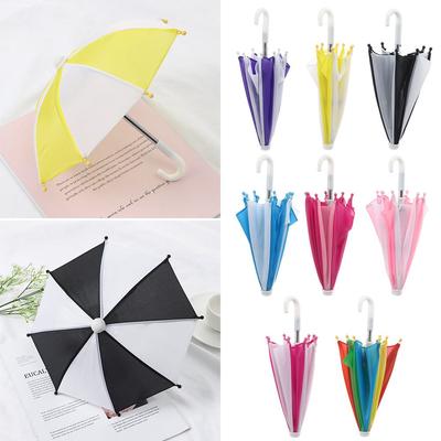 Supplies Toy Kids Dollhouse Accessories Mini Rain Gear Colorful Doll Umbrella Color Matching Patch