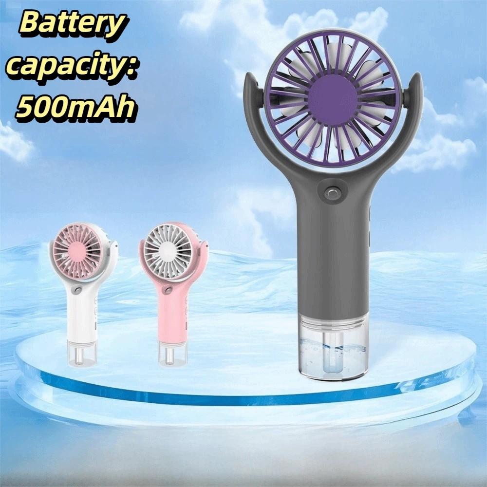 Portable Portable Mini Misting Fan USB Rechargeable Quiet Cooling Fan  Outdoor Travel