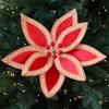 Flannel Christmas Flower Cuttings DIY Christmas Decorations Christmas Tree Accessories Artificial Flowers