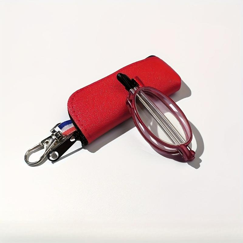 2PCS Portable Reading Glasses Square Design Foldable Portable Storage Bag for Both Men and Women +1.0 To+4.0 Times Larger