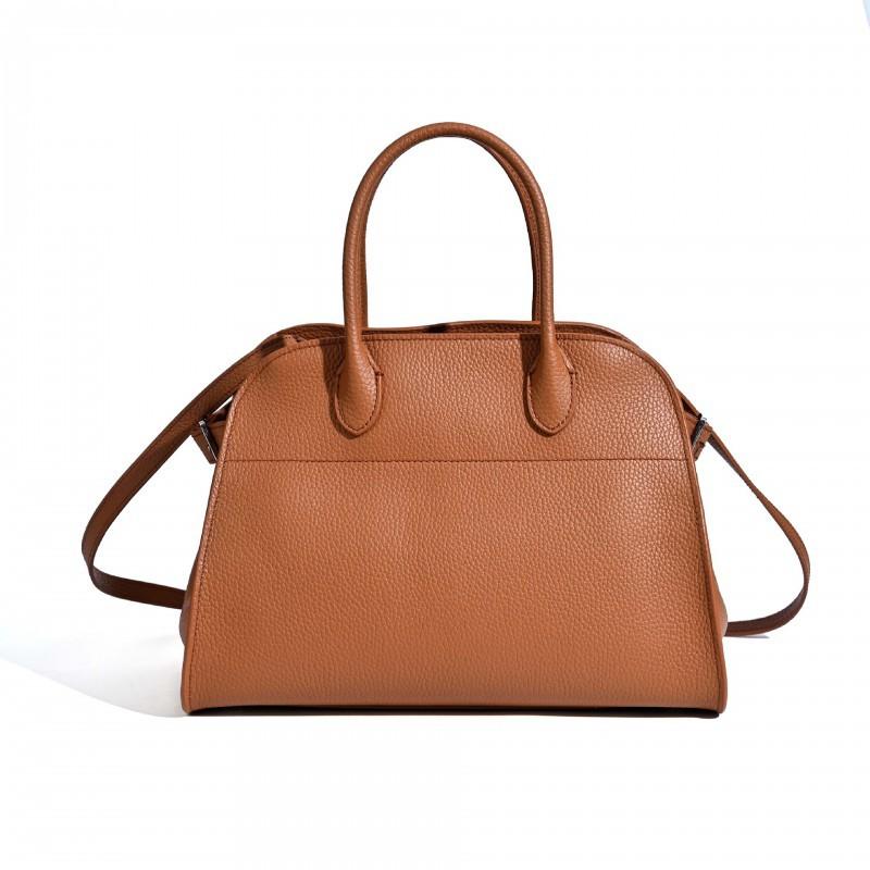 2025 Women's Bag First-layer Cowhide Therow Tote Large-capacity Commuting Leather Portable Shoulder