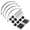 Highly Recommended-4Pcs 1/10 Leaf Springs Set Highlift Chassis For 1/10 D90 RC Crawler Car Parts Black