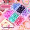DIY Girls' Beaded Bracelet Kit - Handmade Crystal Beads & Stringing Set