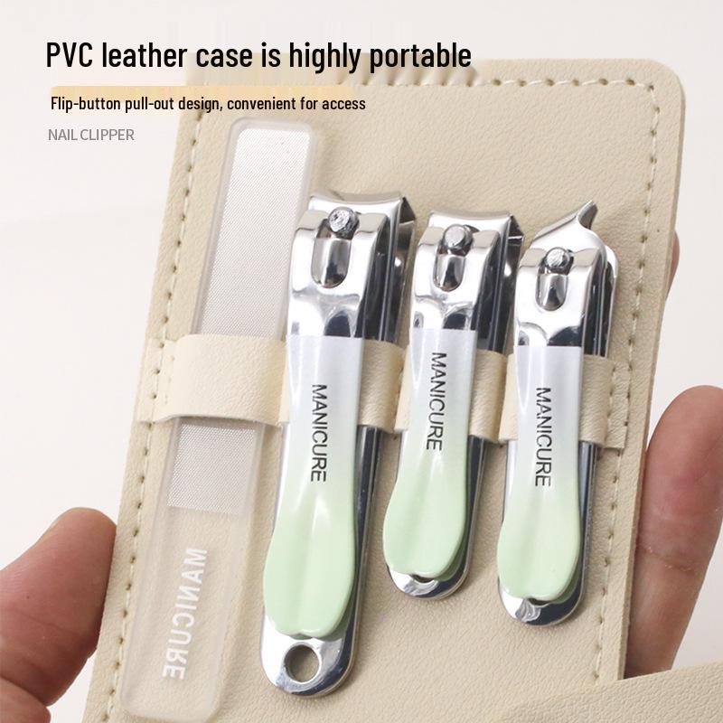 Portable Nail Clipper & Manicure Set with Nail File and Ear Spoon