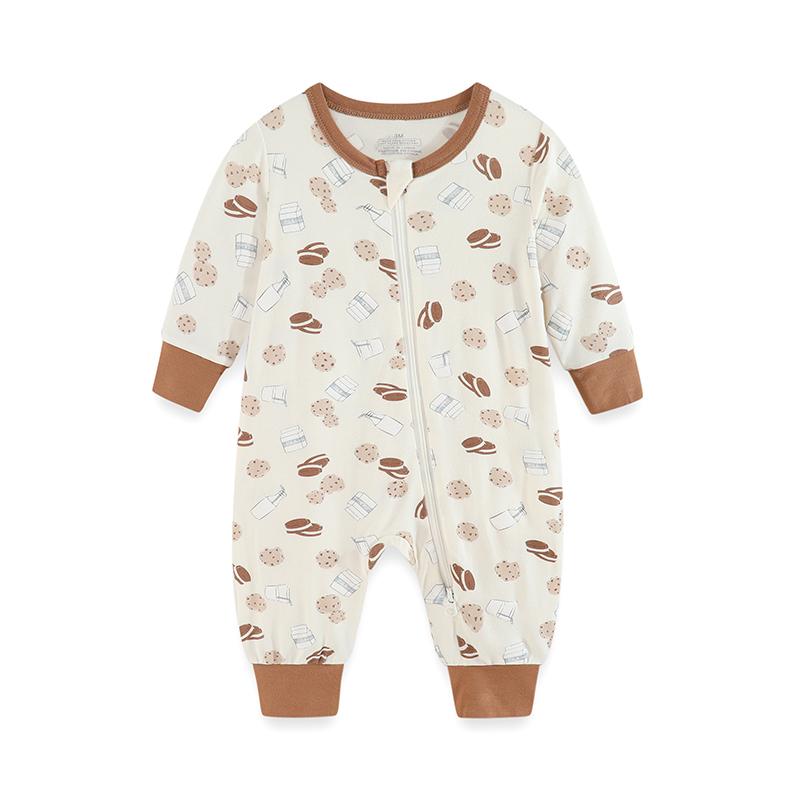 1 Stück Baby Jungen Mädchen modischer langärmliger Reißverschluss-Overall Baumwolle weich Neugeborenen Kleidung