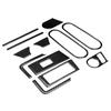 12pcs Car Door Inner Handle Carbon   Glass Lift   Cover Trim Fit for   12-19