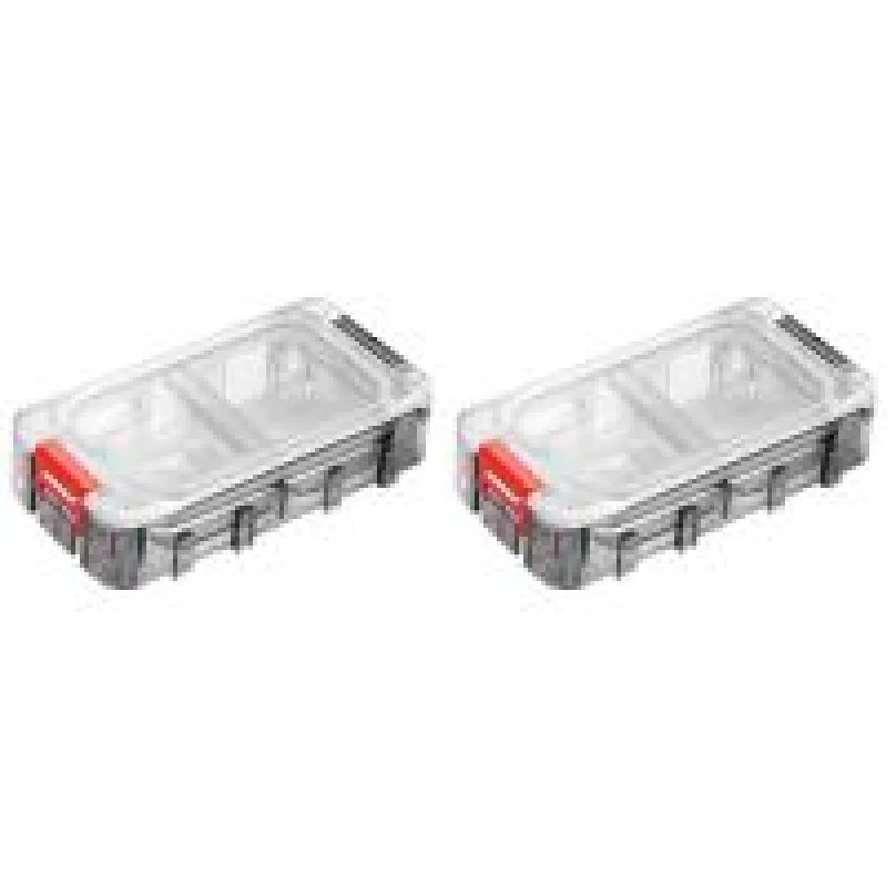 Fishing Tackle Box Expandable Fishing Tackle Box Fishing Hardware Toolbox Waterproof Tool Box Clear Top Fishing Lure Storage Box