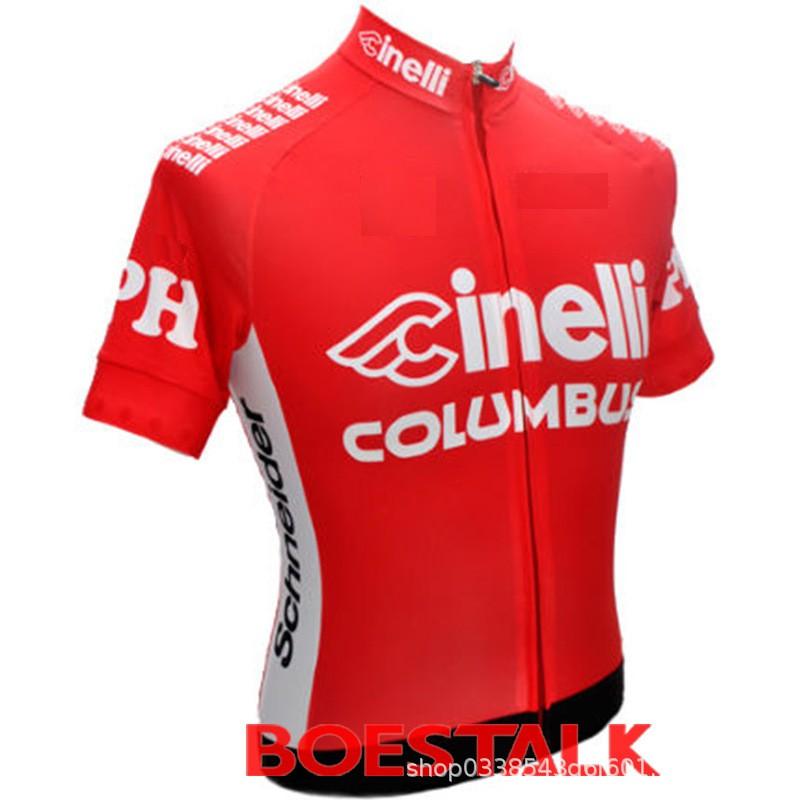 Cinelli Mens Cycling Jersey Short Sleeve Breathable Performance Bike Shirt Road Mountain Riding Season