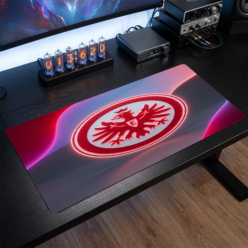 Eintracht Frankfurt Fußball Druck Großes Mauspads, Anti-Rutsch Erweitertes Gaming Schreibtischmatte für Büro Zuhause 30cmx60cm（11.8x23.6inch）
