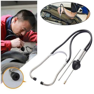 Stéthoscope de cylindre de voiture, Stéthoscope de cylindre de voiture en acier inoxydable, Stéthoscope détecteur de bruit de moteur de voiture pour mécaniciens