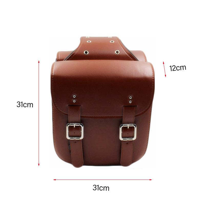 Motorcycle Bicycle Universal Waterproof PU Saddlebag Rear Side Travel Luggage Bag Tool Phone Wallet Bag For Harley Kawasaki BMW