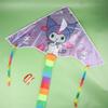 Cute Cartoon Colorful Triangle Kite Flying Toys Kite For Children Kids With 30M Kite String Outdoor Fun Sports Kites Toys