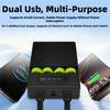 Chargers Pack Shell 18650 Battery Box Case with LED Light & Indicator for Cellphone Fast Charging Portable Battery Holder