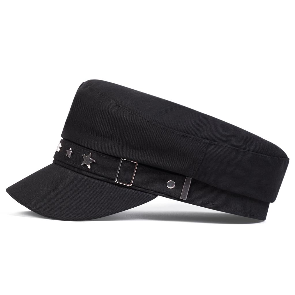 1Piece Men Vintage Star Navy Cap Outdoor Sunscreen Leisure Hat Spring Autumn Travel Tourism Beach Vacation