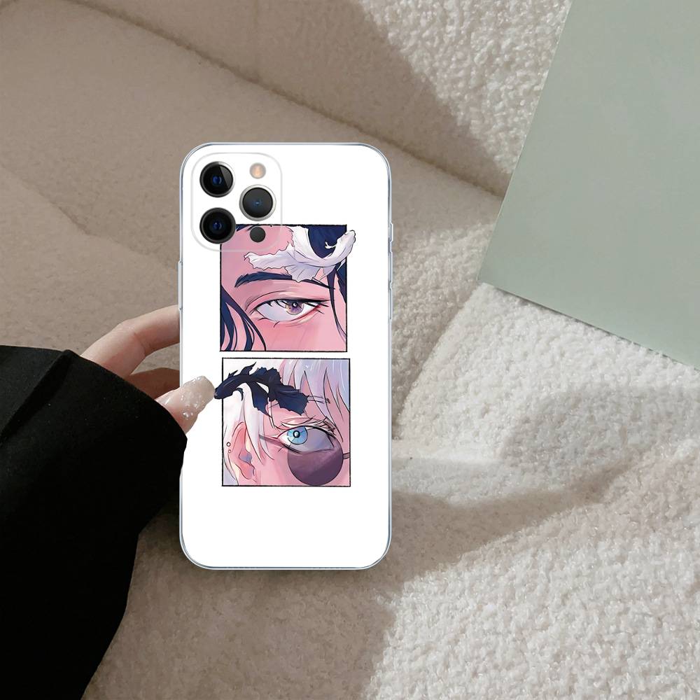 

Чехол для телефона Jujutsu Kaisen для iPhone 17 16 15 Plus 14 13 Mini 12 11 Pro Max Мягкий чехол iPhone 16 plus