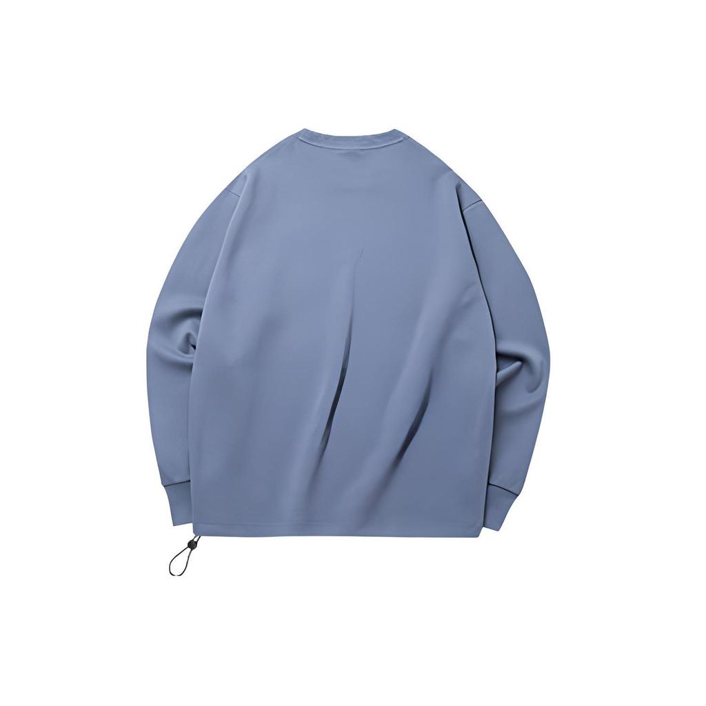 Anta All Things Series Casual Sports Crew Neck Pullover Sweatshirt Unisex Sweatshirt Checkered-Gray 952218701-4