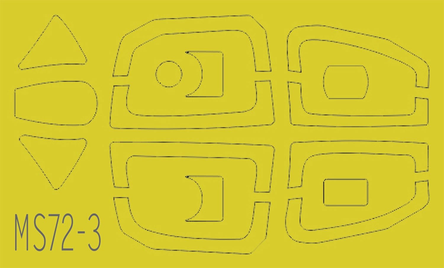 

Platz UTI Mask Sheet 1/72 MiG-15 (Two-seater)