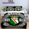 Legia Warszawa Pattern Bedding,Quilt Set Quilt Cover Pillowcase Home Birthday Gift(1 * duvet cover + 2 * pillowcase, without core)