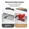 Multifunctional Toilet Press Creative Transparent Heart-shaped Toilet Toilet Tank Button Flush Lift Cover Bathroom Accessories