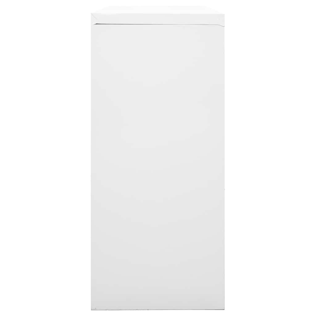 vidaXL Schiebetürenschrank Grau 90x40x90 cm Stahl