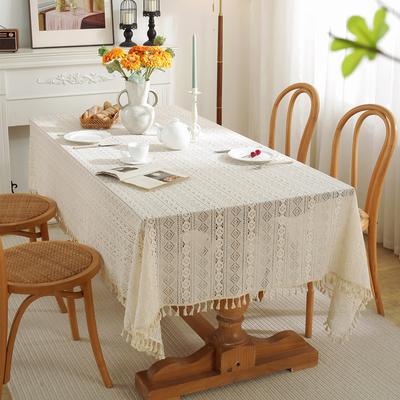 Spitze Beige Brokat Baumwolle Hohl Foto L Geometrisch Rauten Tischdecke Tischdecke Tischdecke Hochzeitsdekoration