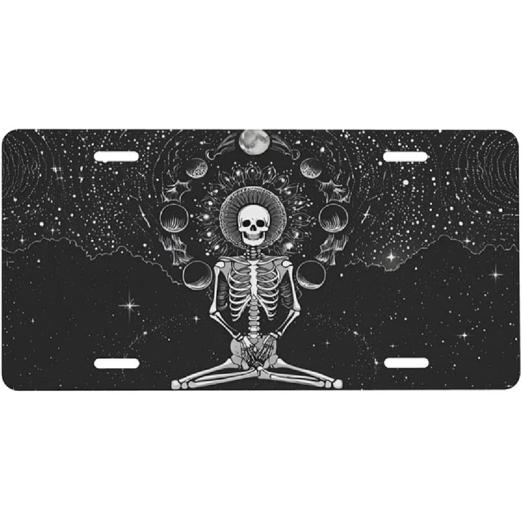 Sea Turtle Marble Front License Plate for Women Car Vanity Plates Decorative Aluminum Metal Cute Novelty License Plate Cover for Men 6x12 Inch (4