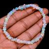 AAA-grade Opal Bracelet, Ethiopian Opal Rough Stone Bracelet, Polished Opal Beads, Natural Opal Stretch Bracelet
