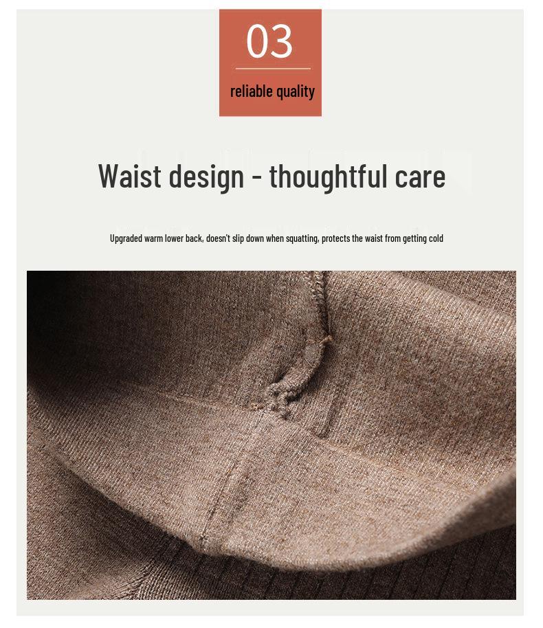 Unisex třívrstvé vlněné kašmírové legíny - Nové podzimní/zimní teplé kalhoty