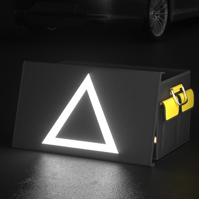 Auto-Kofferraum-Aufbewahrungsbox Große Kapazität Zusammenklappbar Langlebig Multifunktionswerkzeuge Mit Reflektierendem Streifen Auto-Aufbewahrungs-Organizer-Box