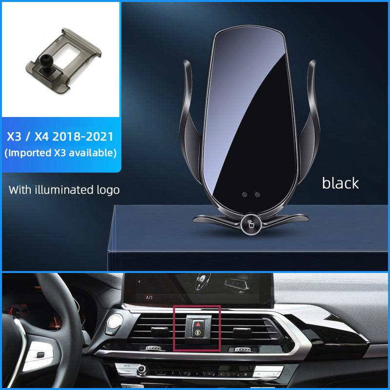 For Bmw X1 X2 X3 X4 X5 X6 X7 2 3 5 7 Series Wireless Charging Magnetic Car Phone Holder Base Charger Auto Accessories For iPhone