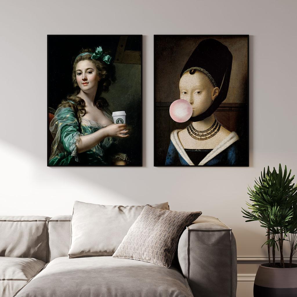 Set of Two Posters Coffee Gum