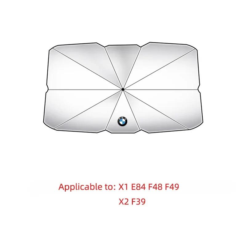 LNRGN1 2026 Car Sticker Car UV Sunshade Umbrella Foldable Heat Insulation Cover For BMW G07 G05 G02 G01 F48 G30 G20 F10 F25 F26 F40 F30