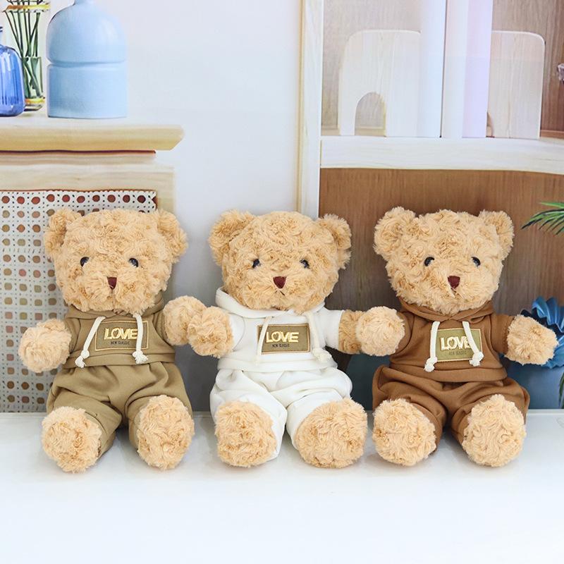 

Милая кукла-медведь в свитере, плюшевая игрушка, кукла-мишка, восьмидюймовая кукла для игрового автомата, бросающая подарки 30cm