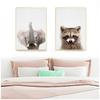 Giraffe Bunny Elephant Canvas Child Poster Nursery Wall Art Picture Print Forest Animal Painting Nordic Kid Baby Bedroom Decor