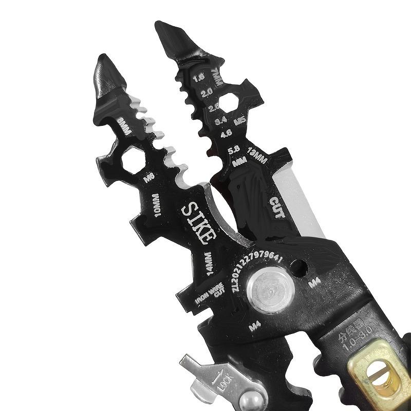 24-in-1 Multifunctional Wire Stripper, Needle-nosed Electrician'S Pliers, Labor-saving Cable Cutter and Stripper, Metal Material,for Wire Processing