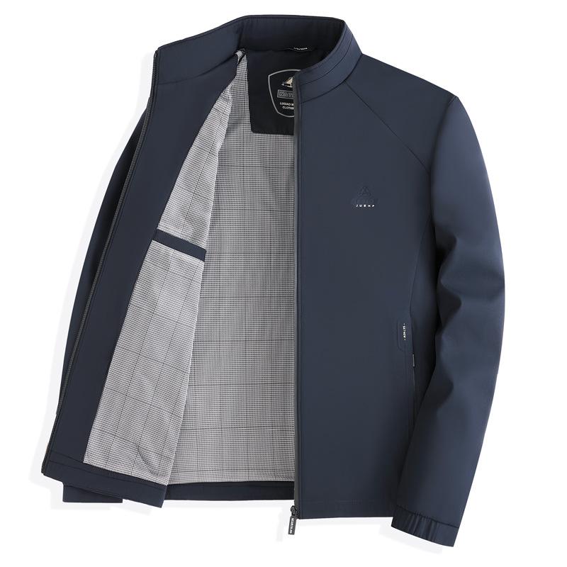 2026 Men's Versatile Business Casual Stand Collar Jacket - Spring/Autumn Collection
