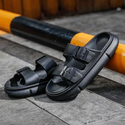 Mode Herren Sandalen Plateau Flip-Flops Outdoor Strand Pantoletten mit Fußgewölbeunterstützung EVA Innensohle Weiche Hausschuhe
