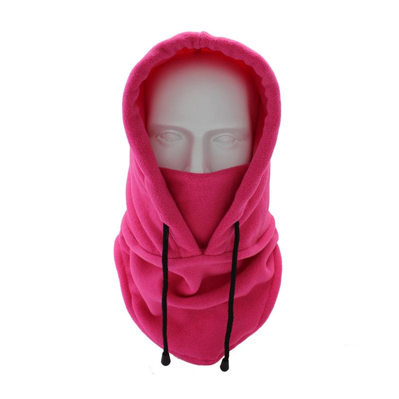 Thermal Fleece Balaclava Hat Hooded Neck Warmer Cycling Face Mask Outdoor Winter Skiing Sport Face Mask Men Cycling Masked Caps