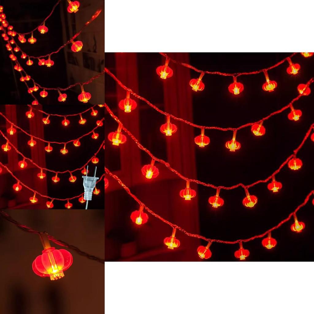 Led Lucky Character String Lights Home Decor For Festive Holiday Celebration