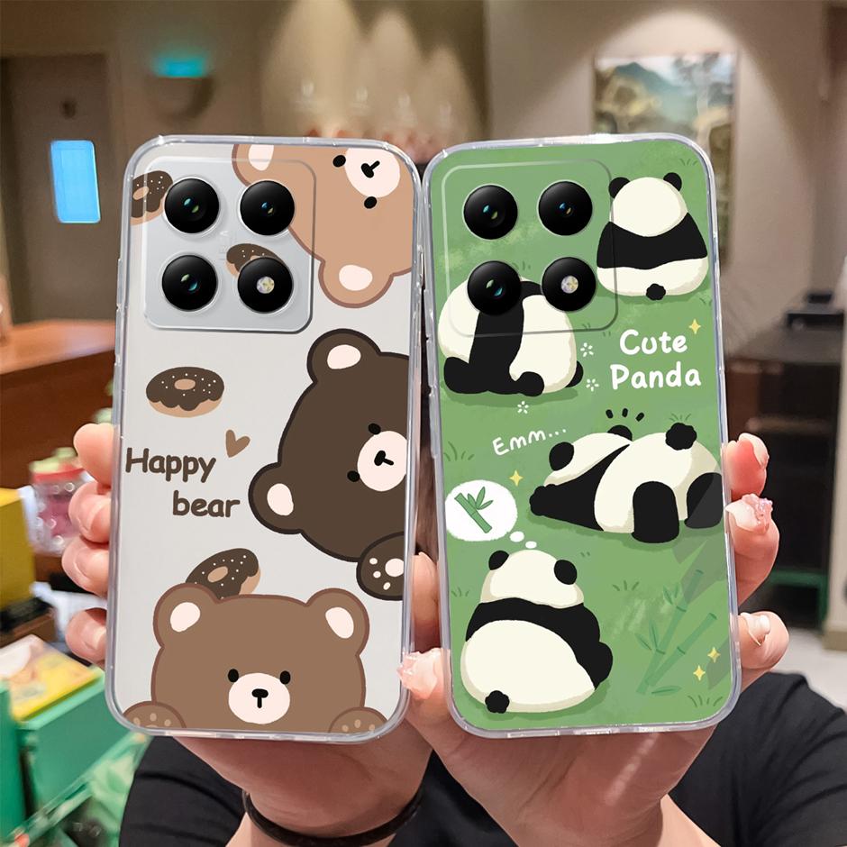 Case For Xiaomi 15T 15T Pro Adorable Astronaut Cat Anti-Fingerprint Fashion Transparent Housing For xiaomi15t 15tpro Protector